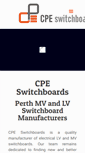 Mobile Screenshot of cpeswitchboards.com.au