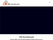 Tablet Screenshot of cpeswitchboards.com.au